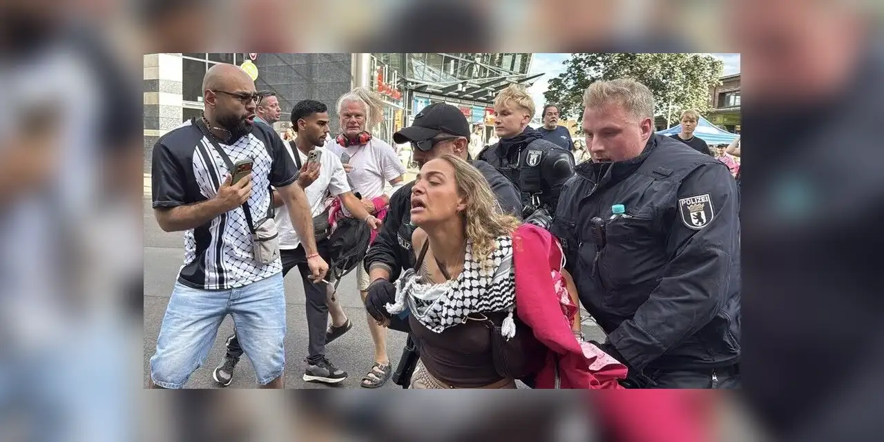 Berlin’de İsrail’e mühimmat üreten Rheinmetall’i protesto eyleminde çok sayıda kişi gözaltına alındı