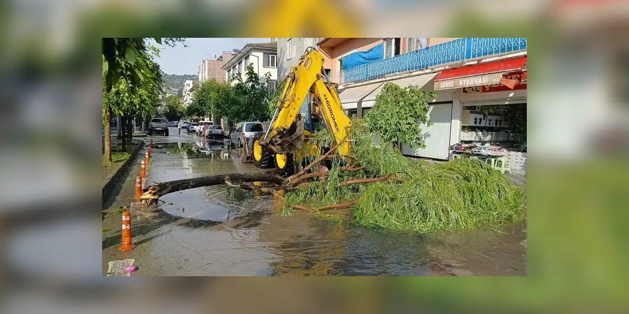 Amasya ve Tokat'ta sağanak ve fırtına etkili oldu
