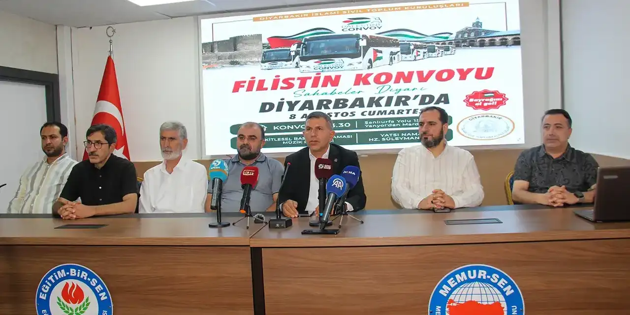 Diyarbakır'daki İslami STK'lardan Filistin Konvoyu’na destek çağrısı!