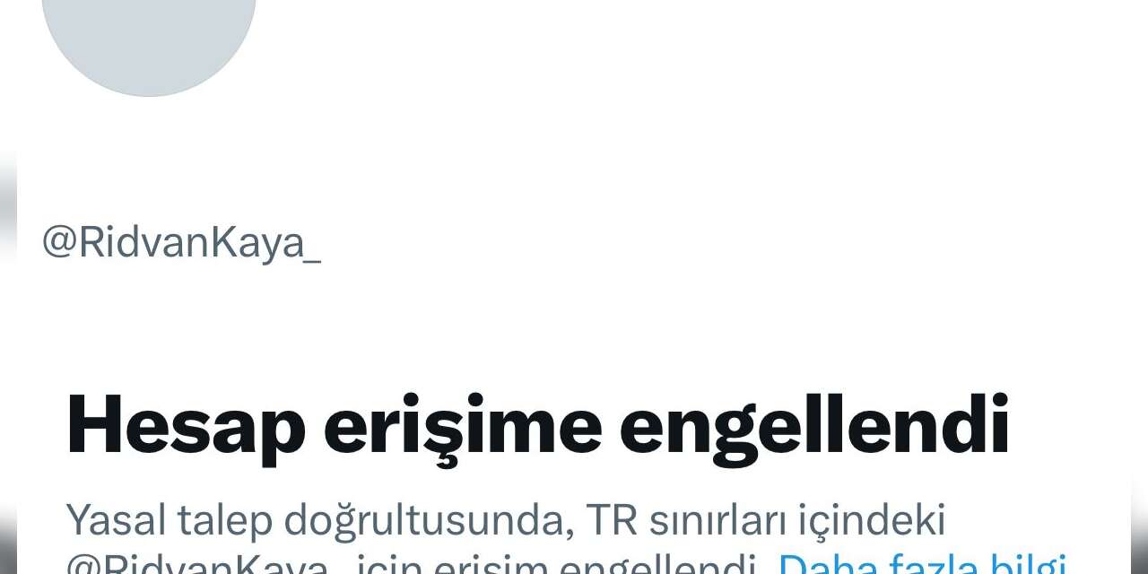 Özgür-Der Genel Başkanı Rıdvan Kaya’nın Twitter hesabına erişim engeli!
