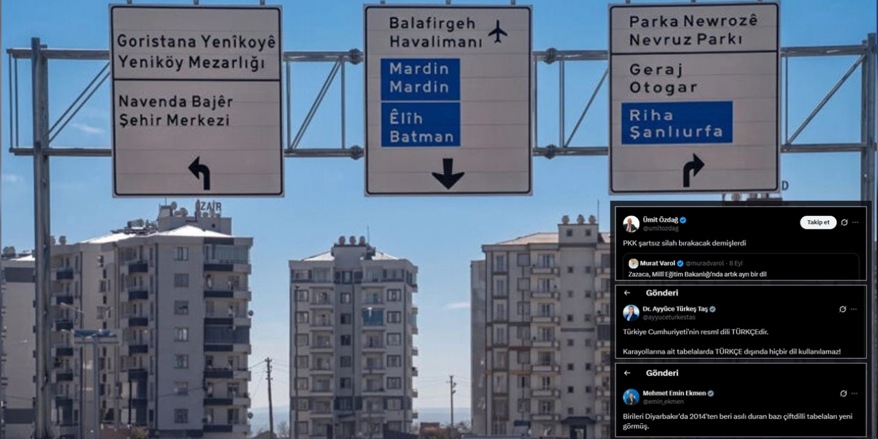 Kürtçe tabelalar üzerinden çerçeve yalanlar