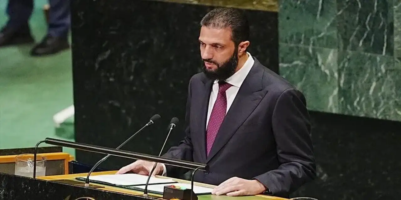 Şara'dan BM kürsüsünde işgalci İsrail'e net mesaj: "Golan Suriye toprağıdır"