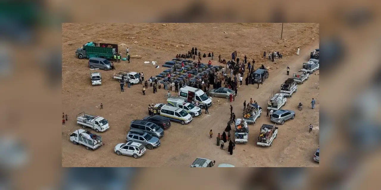Suriye'de 65 aile Münbiç'teki kamptan ayrılarak memleketlerine döndü