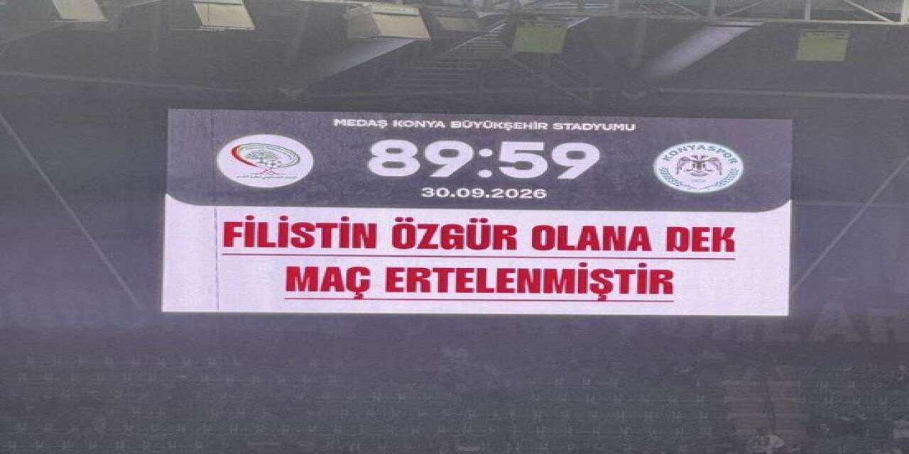 Filistin-Konya maçı, Filistin özgür oluncaya dek ertelendi
