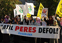 Taksim’de Protesto: "KATİL PERES DEFOL!"