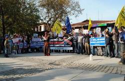 Bursada Füze Kalkanı Projesi Protesto Edildi
