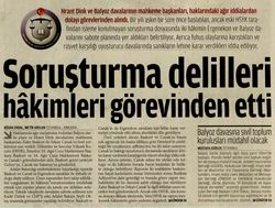 Soruşturma Delilleri Hakimleri Görevinden Etti