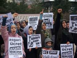 TOKAD, Asgari Ücreti Protesto Etti