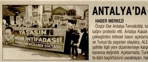 Antalya'da Danıştay'a Protesto