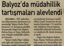 Balyoz'da Müdahillik Tartışmaları Alevlendi