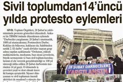 Sivil Toplumdan 14'üncü Yılda Protesto Eylemleri
