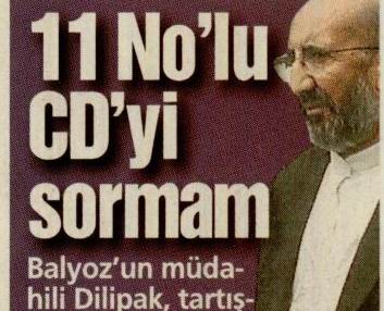 11 No'lu CD’yi Sormam