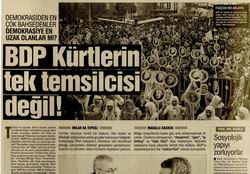 BDP Kürtlerin Tek Temsilcisi Değil!