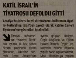 Katil İsrail'in Tiyatrosu Defoldu Gitti