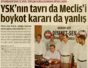 YSK'nın Tavrı da Meclisi Boykot Kararı da Yanlış