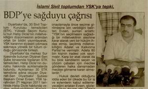 BDP'ye Sağduyu Çağrısı