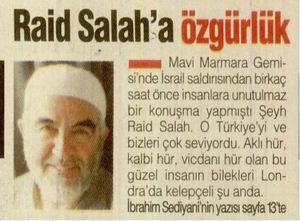 Raid Salah'a Özgürlük