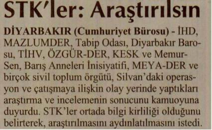 STK'lar: Araştırılsın!
