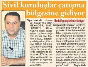 Sivil Kuruluşlar Çatışma Bölgesine Gidiyor
