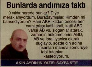 Bunlarda Andımıza Taktı