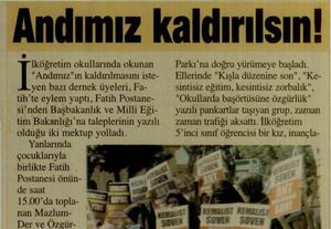 Andımız Kaldırılsın!