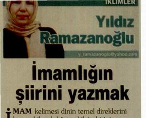 İmamlığın Şiirini Yazmak!