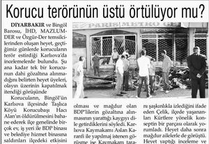 Korucu Terörünün Üstü Örtülüyor Mu?