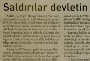 Saldırılar Devletin Gözetiminde Yapıldı