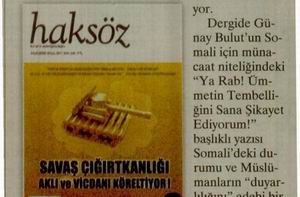 'Vicdanımızı Köreltmeden, Aklımızı Yitirmeden'
