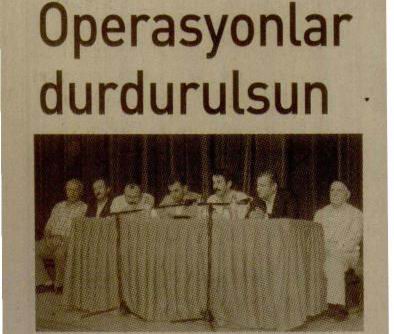 Operasyonlar Durdurulsun