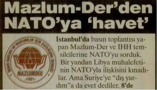 Mazlum-Der'den NATO'ya 'Havet'