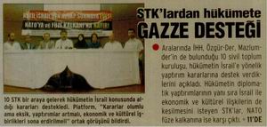 STK'lardan Hükümete Gazze Desteği