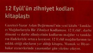 12 Eylül'ün Zihniyet Kodları Kitaplaştı