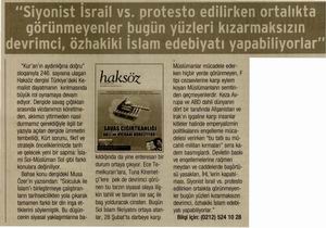 Haksöz Dergisi Eylül Sayısı