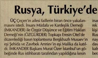 Rusya, Türkiye'de Cinayet İşliyor