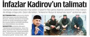 İnfazlar Kadirov'un Talimatı