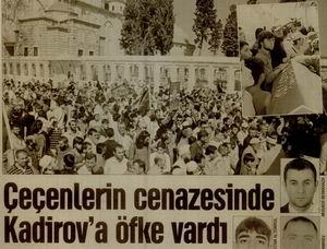 Çeçenlerin Cenazesinde Kadirov'a Öfke Vardı