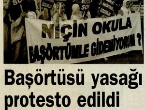 Başörtüsü Yasağı Protesto Edildi