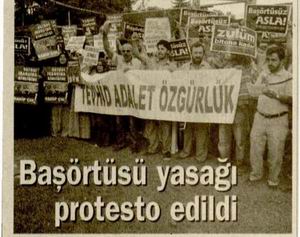 Başörtüsü Yasağı Protesto Edildi