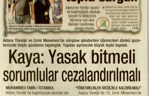 Kaya: Yasak Bitmeli Sorumlular Cezalandırılmalı