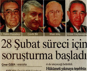 28 Şubat süreci için soruşturma başladı