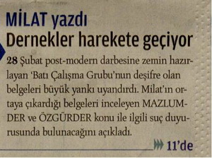 MİLAT yazdı, dernekler harekete geçiyor
