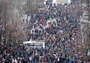 Rusyada On Binlerce Kişi Meydanlarda...