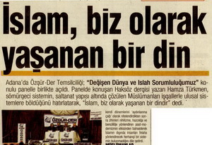 İslam, Biz Olarak Yaşanan Bir Din