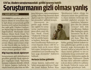 STK'lar, Uludere Soruşturmasındaki Gizlilik Kararına Tepkili