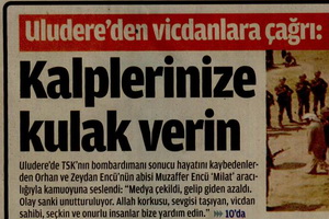 Uludere'den Vicdanlara Çağrı
