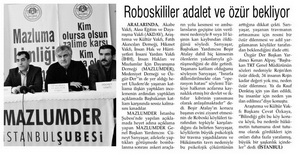 Roboskililer Adalet ve Özür Bekliyor