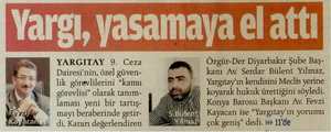 Yargı Yasamaya El Attı