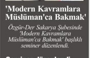 'Modern Kavramlara Müslüman'ca Bakmak'