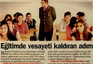 Eğitimde Vesayeti Kaldıran Adım